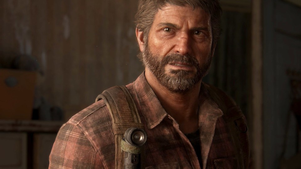 Naughty Dog hat sogar winzige Speichelfäden animiert, die Joel ausspuckt, wenn er in Rage ist.