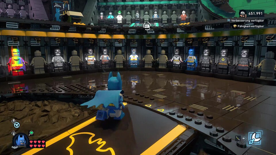 Über 100 Kostüme könnt ihr für Batman und seine sechs Begleiter freischalten.