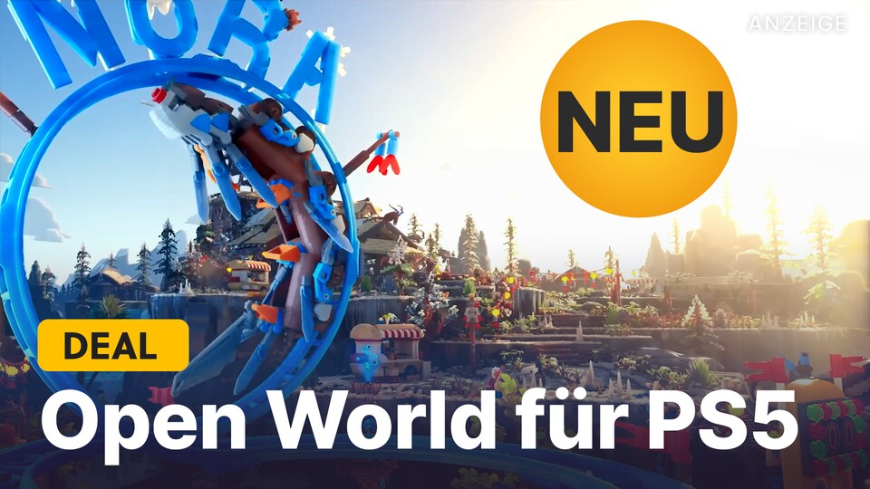 Lust auf eine bunte Open World mit Roboter-Dinos? Dann könnt ihr euch ab nächster Woche dieses Spiel schnappen.