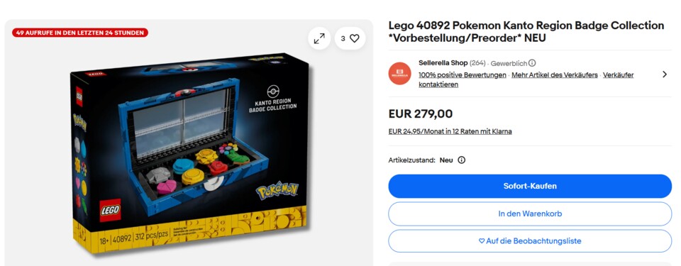LEGO Kanto-Orden-Kollektion auf eBay.