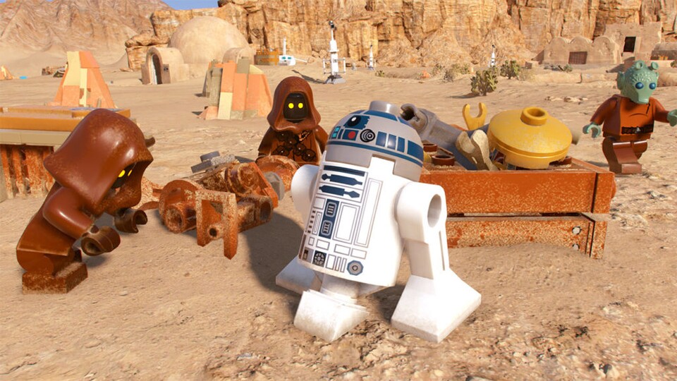 R2-D2 sieht sowieso schon aus wie ein rollender Legostein.