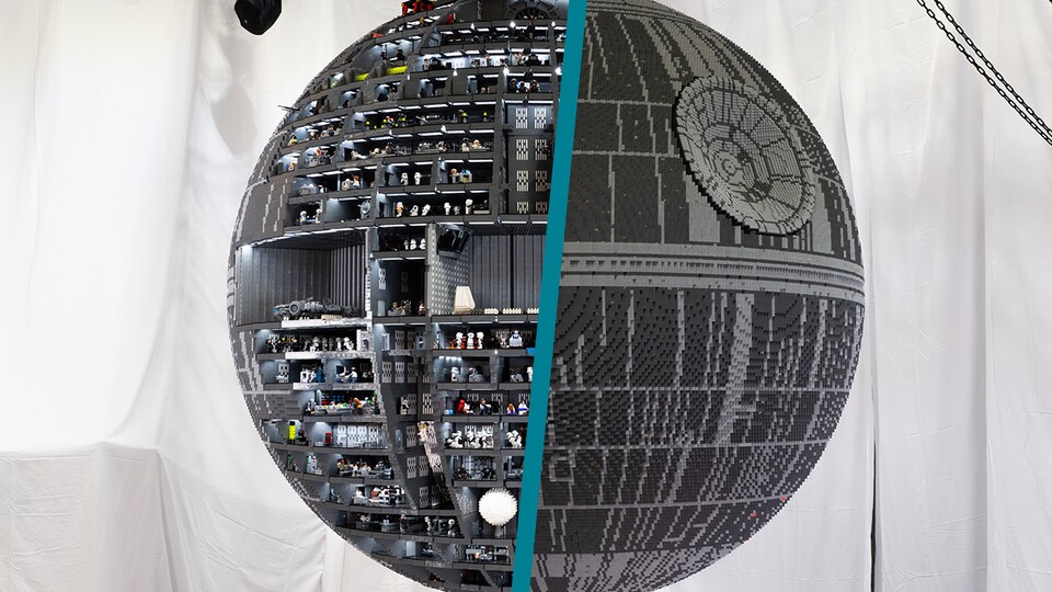 In diesem riesigen Todesstern aus LEGO verstecken sich über 100 Räume. (Bild: LEGO Ryan McNaught)
