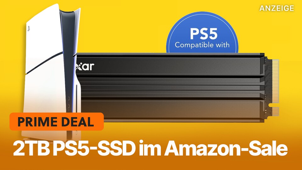 Wenn ihr günstig euren PS5-Speicher mit einer schnellen SSD erweitern wollt, ist der Amazon Prime Day die ideale Gelegenheit.