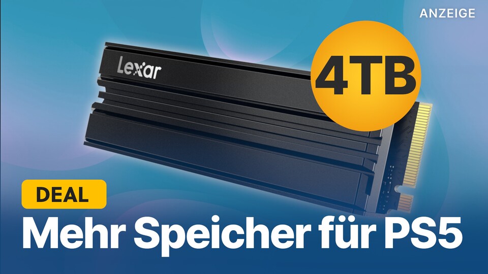 Mir der PS5-SSD Lexar NM790 könnt ihr eure Speicherplatzsorgen für sehr lange Zeit vergessen.