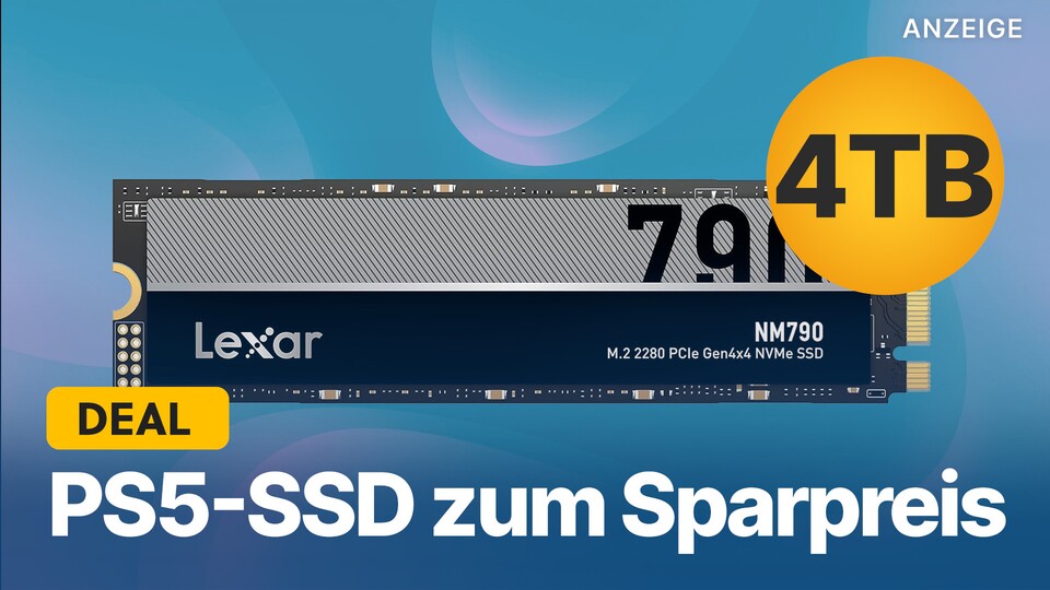 Bei Mindfactory könnt ihr euch die Lexar NM790 PS5-SSD gerade günstig sichern, vermutlich aber nur noch für kurze Zeit.