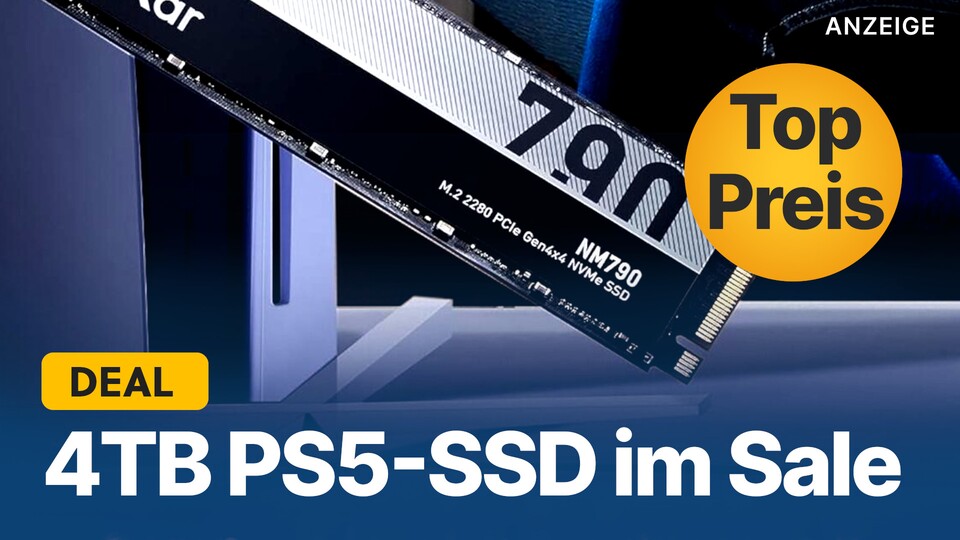 Jetzt könnt ihr euch mit der Lexar NM790 SSD 4TB mit genügend Speicherplatz für eure PS5 ausstatten, um für lange Zeit keine Spiele mehr deinstallieren zu müssen.