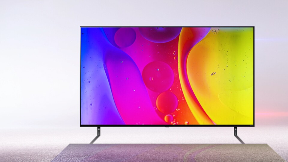 Die NanoCell-Technologie sorgt beim 4K-TV LG NANO756 für bessere Farbdarstellung, vergleichbar mit QLED-TVs.