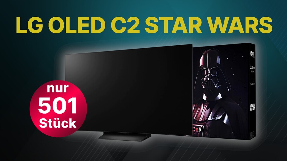 Bei Saturn könnt ihr jetzt die neue Star Wars Edition des High-End-Fernsehers LG OLED C2 bestellen, die auf 501 Exemplare limitiert ist.