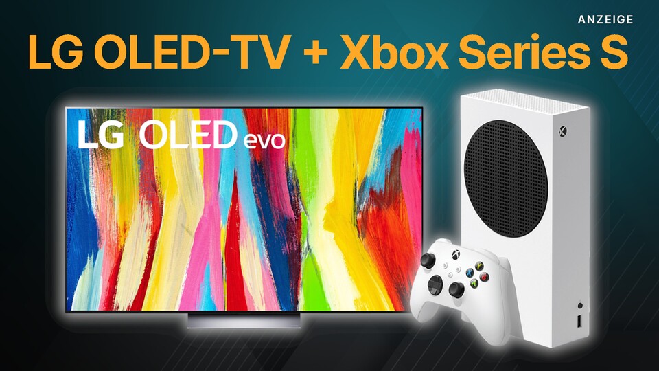 Bei MediaMarkt und Saturn laufen jetzt Weihnachtssales, in denen ihr den 4K-TV LG OLED C2 im Bundle mit der Xbox Series S bekommt.
