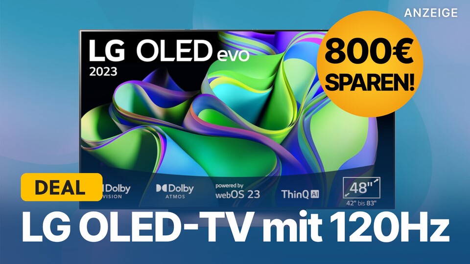 Den hochwertigen 4K Smart-TV LG OLED C31 gibts bei Amazon derzeit in der 48-Zoll-Version 800€ günstiger.
