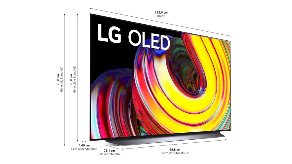 Gerade die 55-Zoll-Version des LG OLED CS6 bietet einen guten Kompromiss aus moderatem Preis und stattlicher Größe.