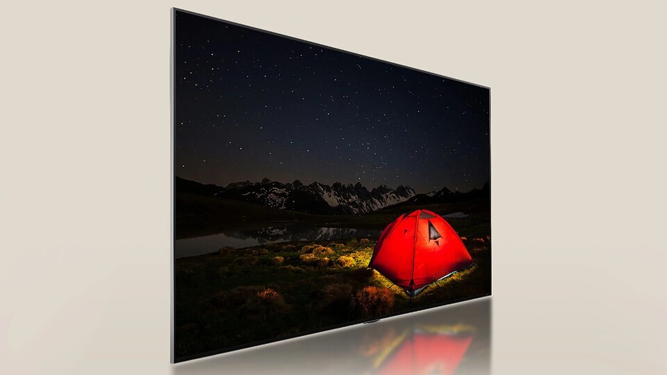 Gerade bei dunklen Szenen mit hellen Highlights hilft das Local Dimming des LG QNED86T6A 4K-TVs.