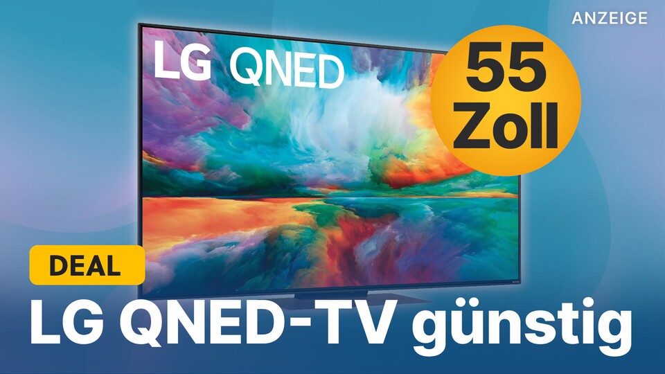 Den 4K Smart-TV LG QNED816RE gibts bei MediaMarkt gerade in der 55-Zoll-Version besonders günstig.