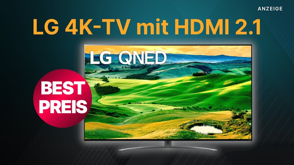Den 4K-Fernseher LG QNED819 mit HDMI 2.1 und 120 Hz bekommt ihr bei MediaMarkt nur noch heute sehr günstig im Angebot.