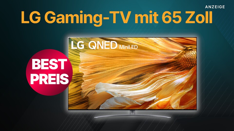 Bei Saturn bekommt ihr gerade den 4K-Fernseher LG QNED919 mit 65 Zoll günstig im Angebot.