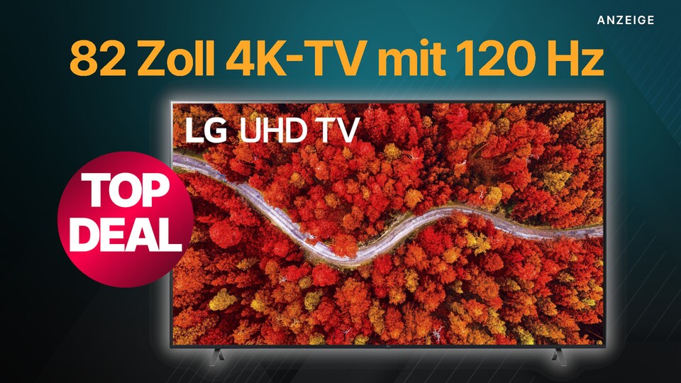 Für so einen riesigen 4K-Fernseher ist der LG 82UP80009 mit 82 Zoll bei Otto gerade wahnsinnig günstig.