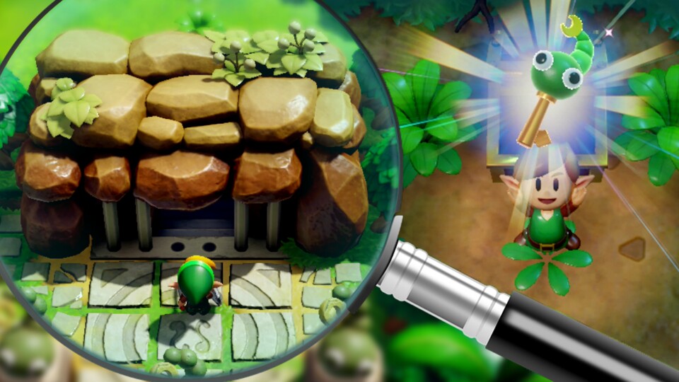 So findet ihr den Schlüssel für den Wurmpalast-Dungeon im Link's Awakening-Remake für die Switch.