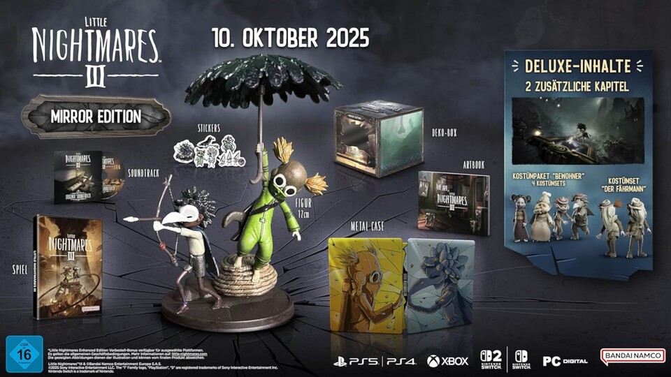 Für ihren Preis von 79,99€ hat die Mirror Edition von Little Nightmares 3 so einiges zu bieten.