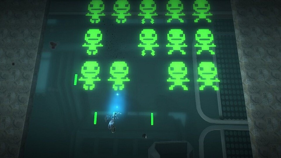 Auch Space-Invaders-Klone sind kein Problem für den mächtigen Editor von LittleBigPlanet 2.