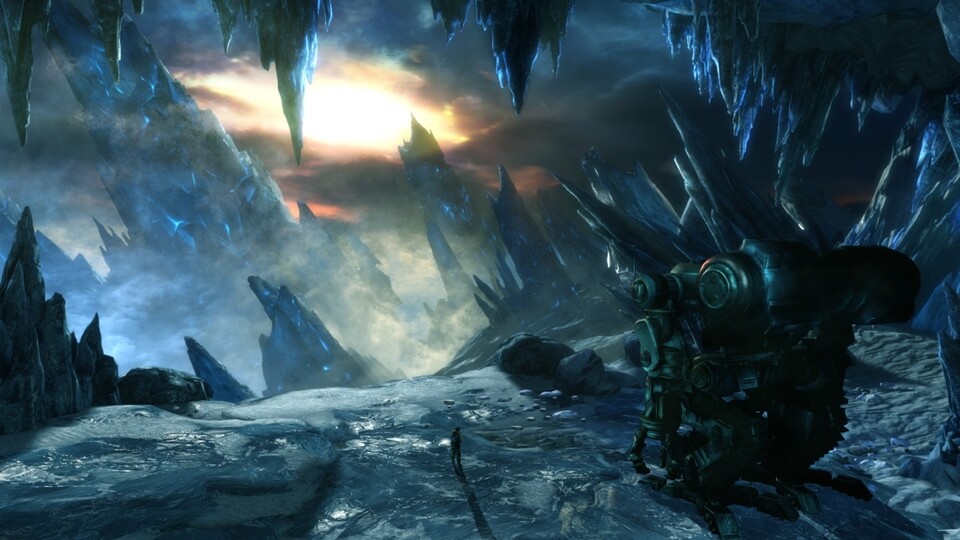 Anders als der zweite Teil setzt Lost Planet 3 nicht auf Koop, sondern schickt den Spieler alleine in die Eiswüste.