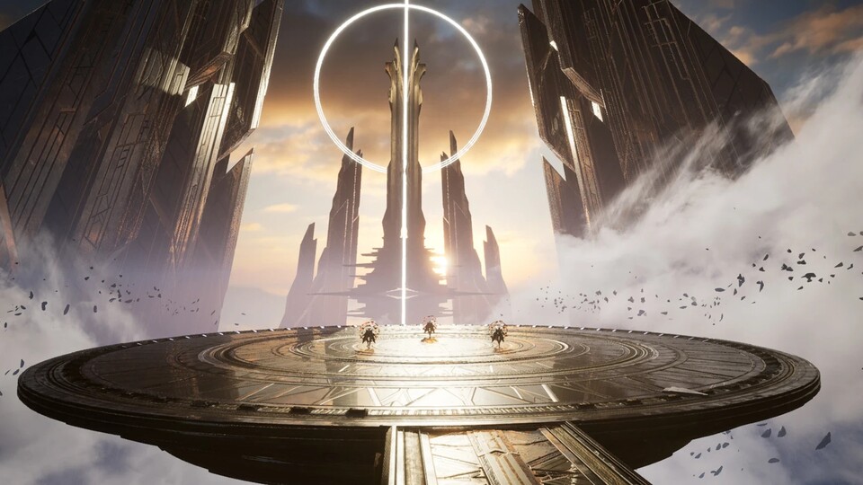 Neben malerischen Landschaften mit geheimnisvollen Ruinen werden auch gigantische Science-Fiction-Bauwerke geboten.
