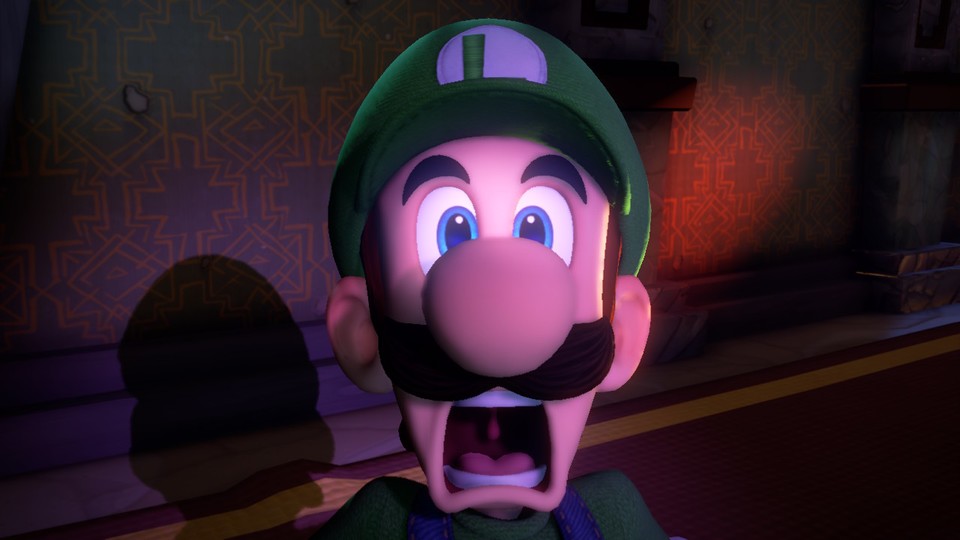 Luigi hat auch im dritten Teil wenig Spaß und sehr viel mehr Angst.