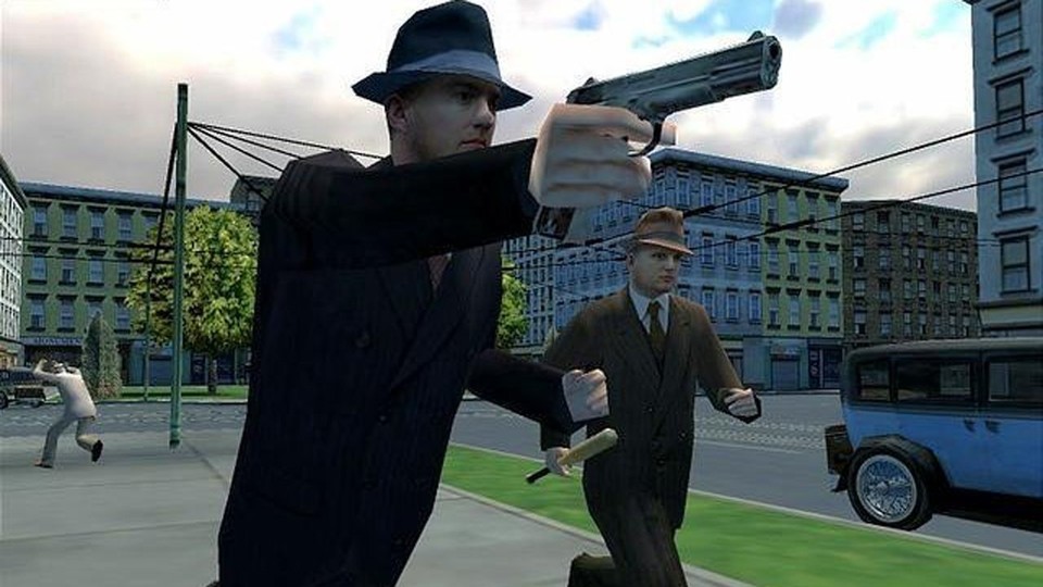 Klumpig und eckig: So sah das erste Mafia auf PS2, Xbox und PC aus. 