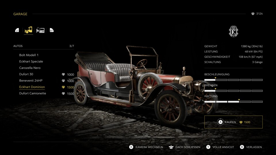 Unser verdientes Geld (Dinari) können wir beispielsweise in neue Oldtimer investieren.