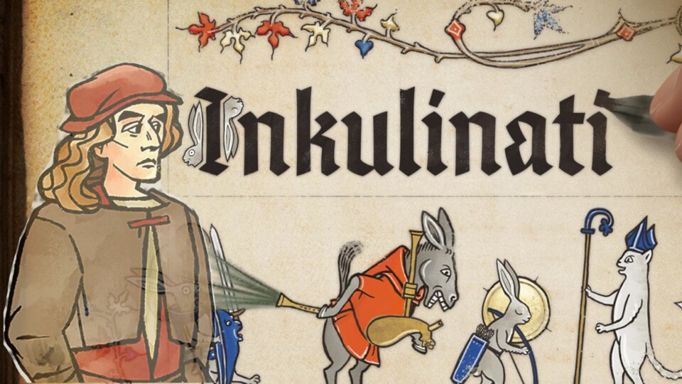 In Inkulinati bekämpfen sich mittelalterliche Zeichnungen auf den Seiten eines Buches.