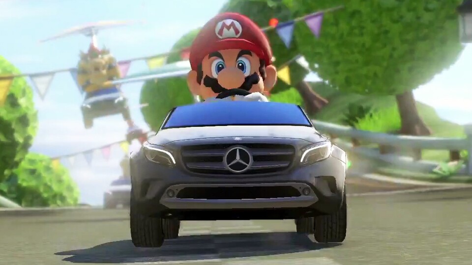 Mario Kart 8 - Ingame-Trailer zeigt Mercedes-DLC