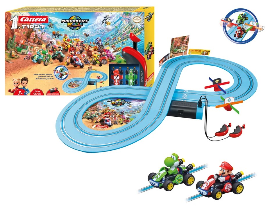 So sieht die neue Mario Kart World-Carrera-Bahn ab 3 Jahren aus.