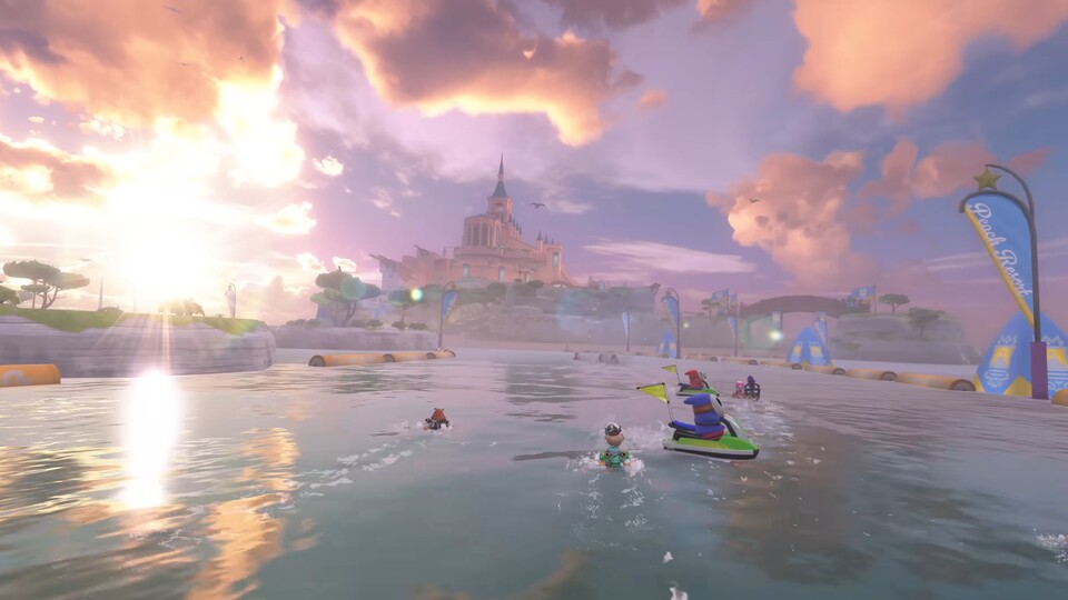 Sogar auf dem Wasser seid ihr in dieser großen Open World unterwegs.