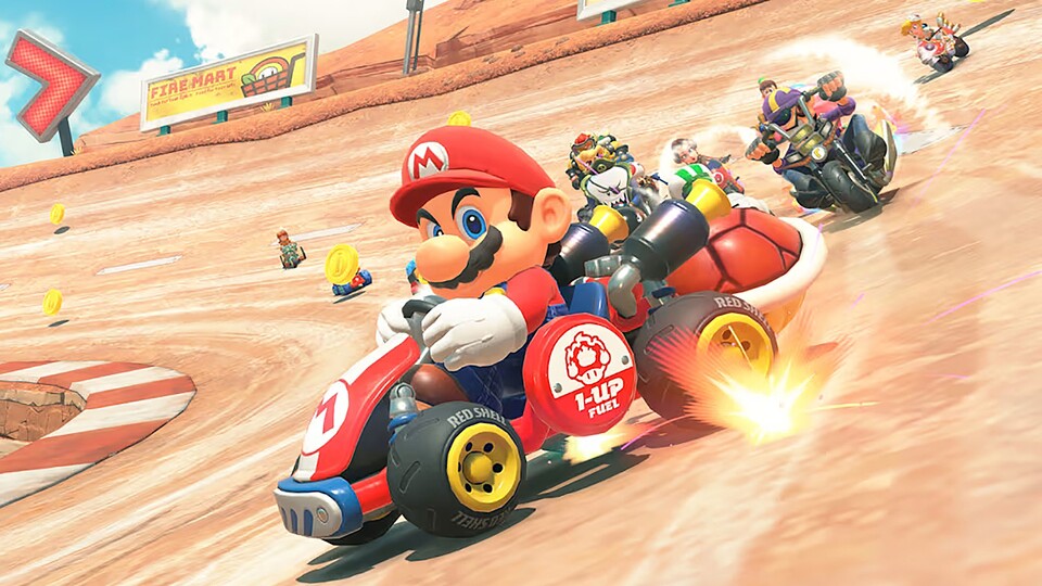Der Mario Kart Bros. Circuit ist eine der komplett neuen Strecken in Mario Kart World.
