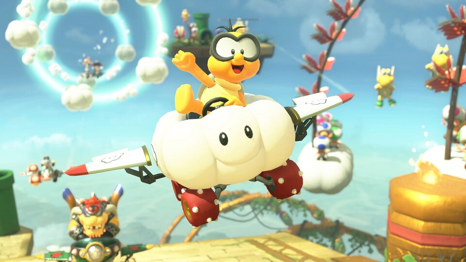 Durchgehend in Mario Kart zu fliegen wäre schon cool. Mit einem Trick ist es möglich.