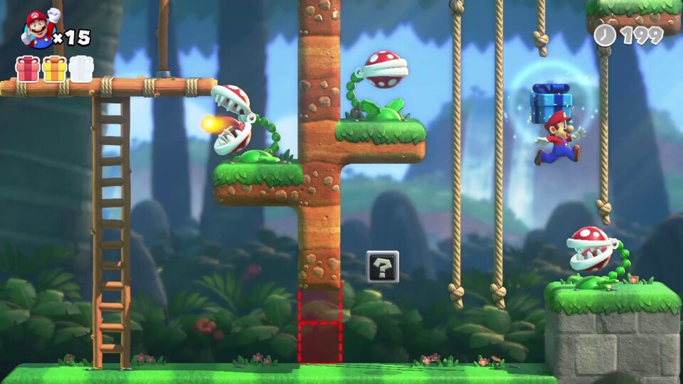 In Mario vs. Donkey Kong liegt die Hauptaufgabe darin, den richtigen Weg zum Ausgang zu finden.