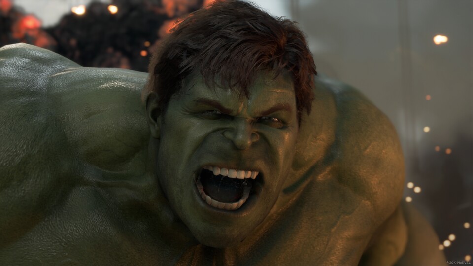 Marvel's Avengers lässt euch auch als Hulk spielen und neue Fähigkeiten erlangen, die ihr dann an Feinden ausprobieren dürft.