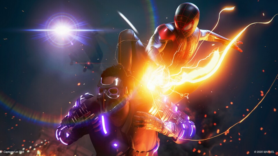 Bei einem Next Gen-Titel wie Spider-Man: Miles Morales steigt auch der Stromverbrauch der PS5 stärker an.