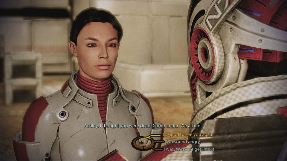 Mass Effect 2: In den Dialogen habt ihr stets mehrere Antwortmöglichkeiten. Ob Shepard den harten Macker raushängen lässt oder sich nett präsentiert, bestimmt ihr.