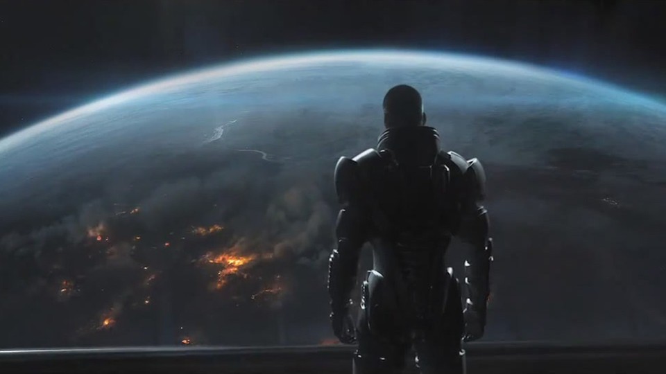 Bild aus dem Ankündigungs-Trailer zu Mass Effect 3.