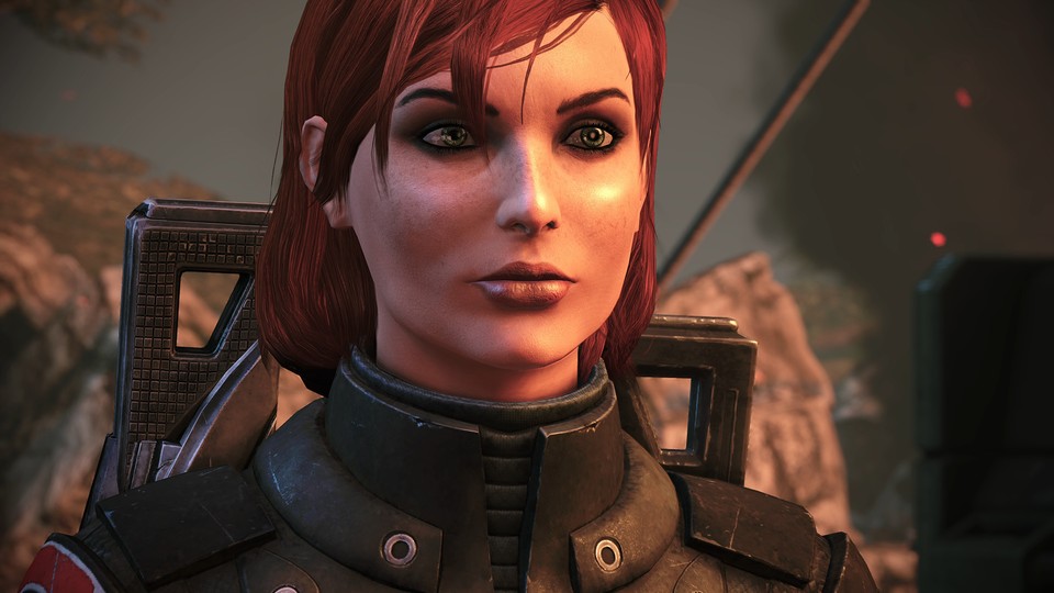 In der Mass Effect: Legendary Edition könnt ihr von Anfang an die Standardversion von FemShep spielen. Alternativ gibt es Face Codes für individuelle Shepards.