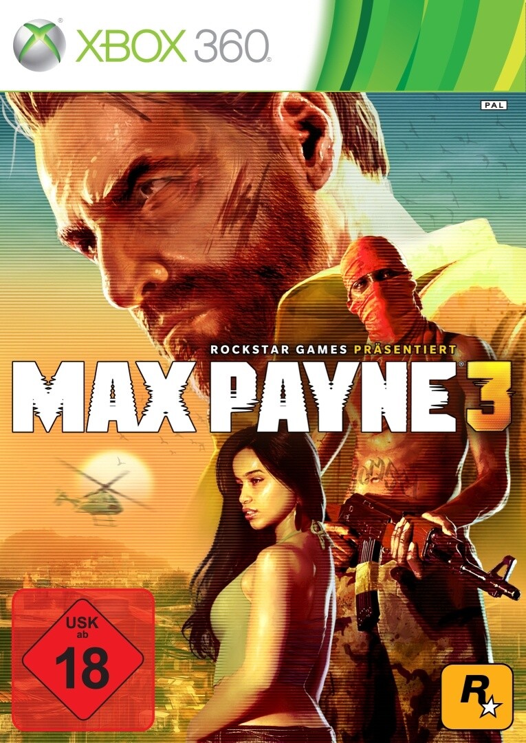 Max Payne 3 hat den roten USK-Stempel (Xbox 360-Cover)