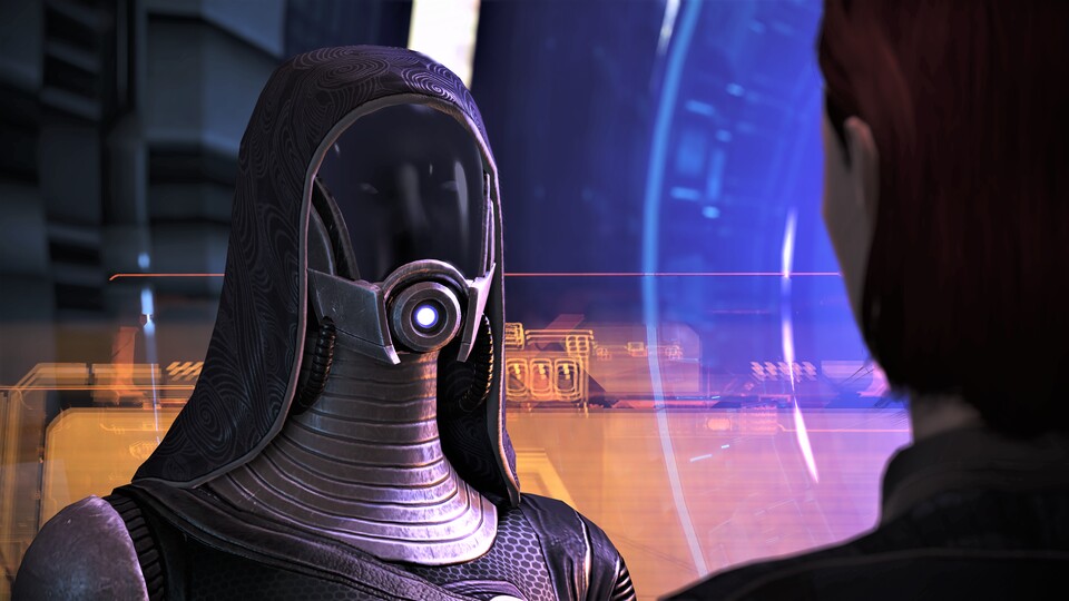 Auch in Mass Effect: Legendary Edition kann sich Shepard wieder in Tali verlieben.