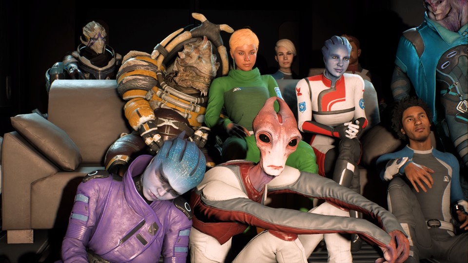 In Mass Effect: Andromeda ändert sich auch die Interaktion mit dem Squad, je nachdem, was für einen Ryder-Zwilling wir uns erstellt haben. Das erhöht den Wiederspielwert enorm.
