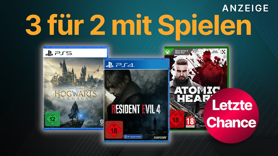 Der große 3-für-2-Sale bei MediaMarkt und Saturn mit Spielen für PS5, PS4 und Xbox geht bald zu Ende.