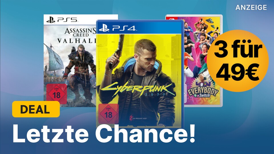 Bei MediaMarkt könnt ihr gerade drei Spiele für 49€ bekommen, aber nur noch heute.