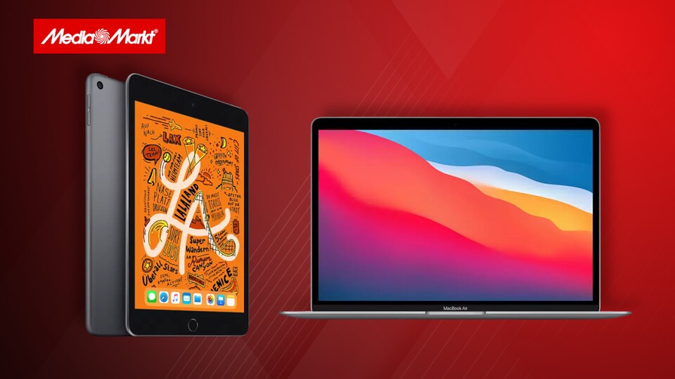 Bei MediaMarkt läuft gerade die Apple Week mit günstigen iPads und MacBooks.