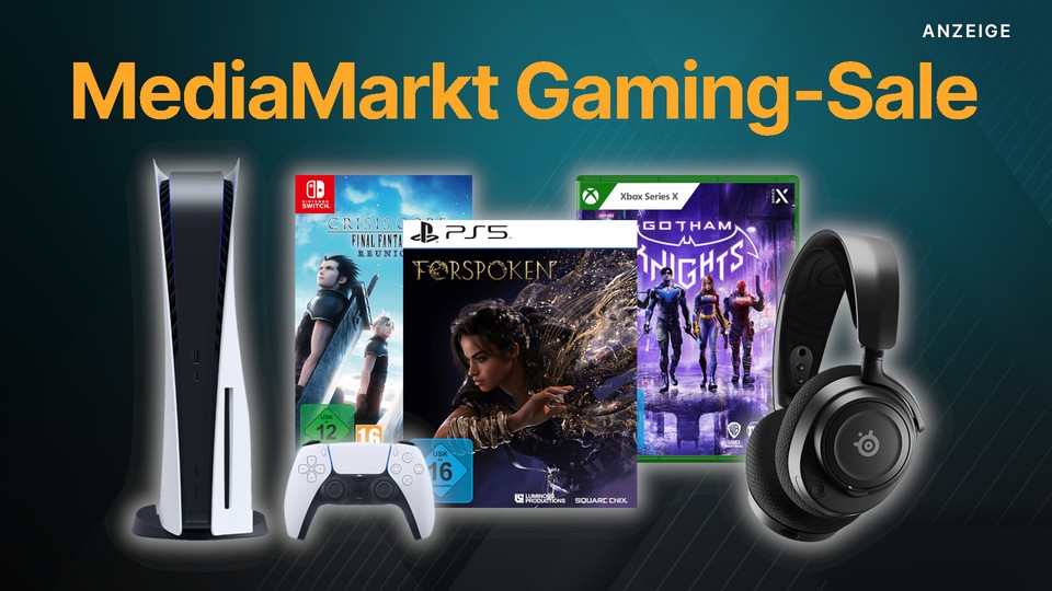 Bis 9 Uhr am Montag läuft bei MediaMarkt und Saturn ein Sale mit vielen Spiele-Deals für PS5, PS4, Xbox und Switch.