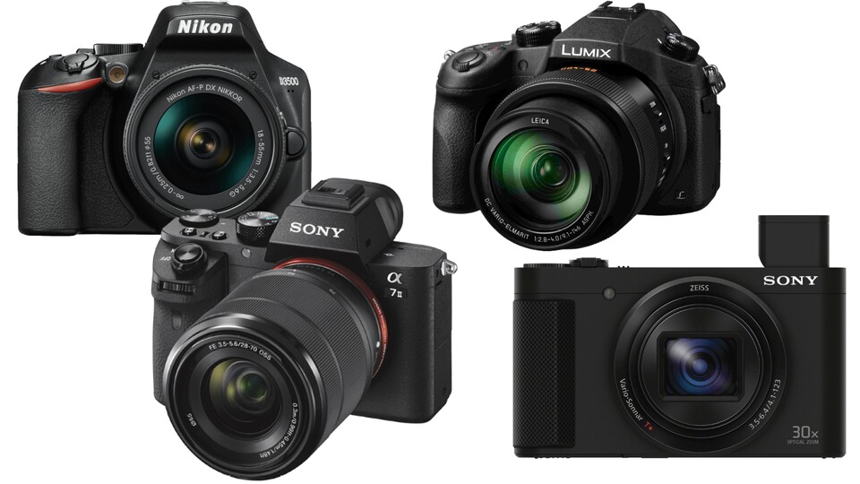 Bei MediaMarkt gibt es gerade Direktabzüge von bis zu 400€ auf Kameras vieler bekannter Hersteller wie Sony, Nikon, Panasonic und Canon.