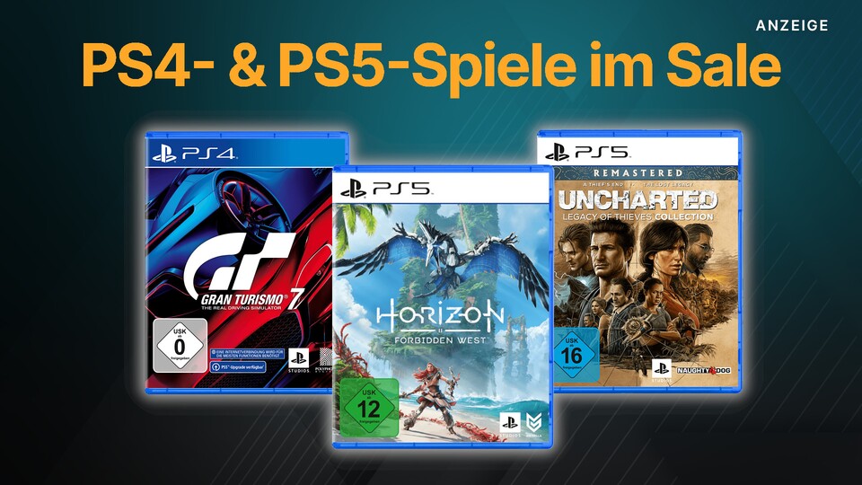 Im PlayStation Summer Sale bei MediaMarkt gibt es große PS4- + PS5-Hits günstig im Angebot.