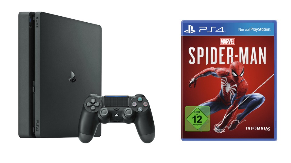 Nur heute bei MediaMarkt: Die PS4 mit 1 TB Speicher und Spider-Man für 229€.